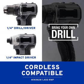 VacuValve technology enables spraying in any direction, even upside down.