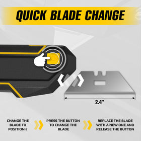 GRAFF Scraper Knife aluminum body provides durability with a comfortable grip
