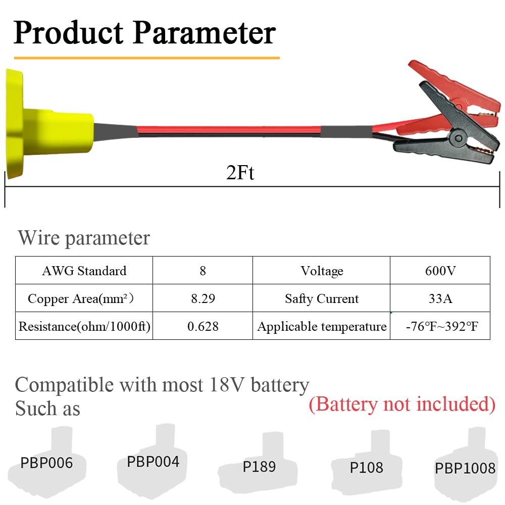 GragicSZ 8AWG booster cables ready for reliable car jump starts.