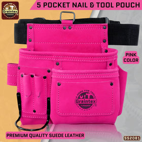 Graintex pink front pocket detail for organized daily tasks.
