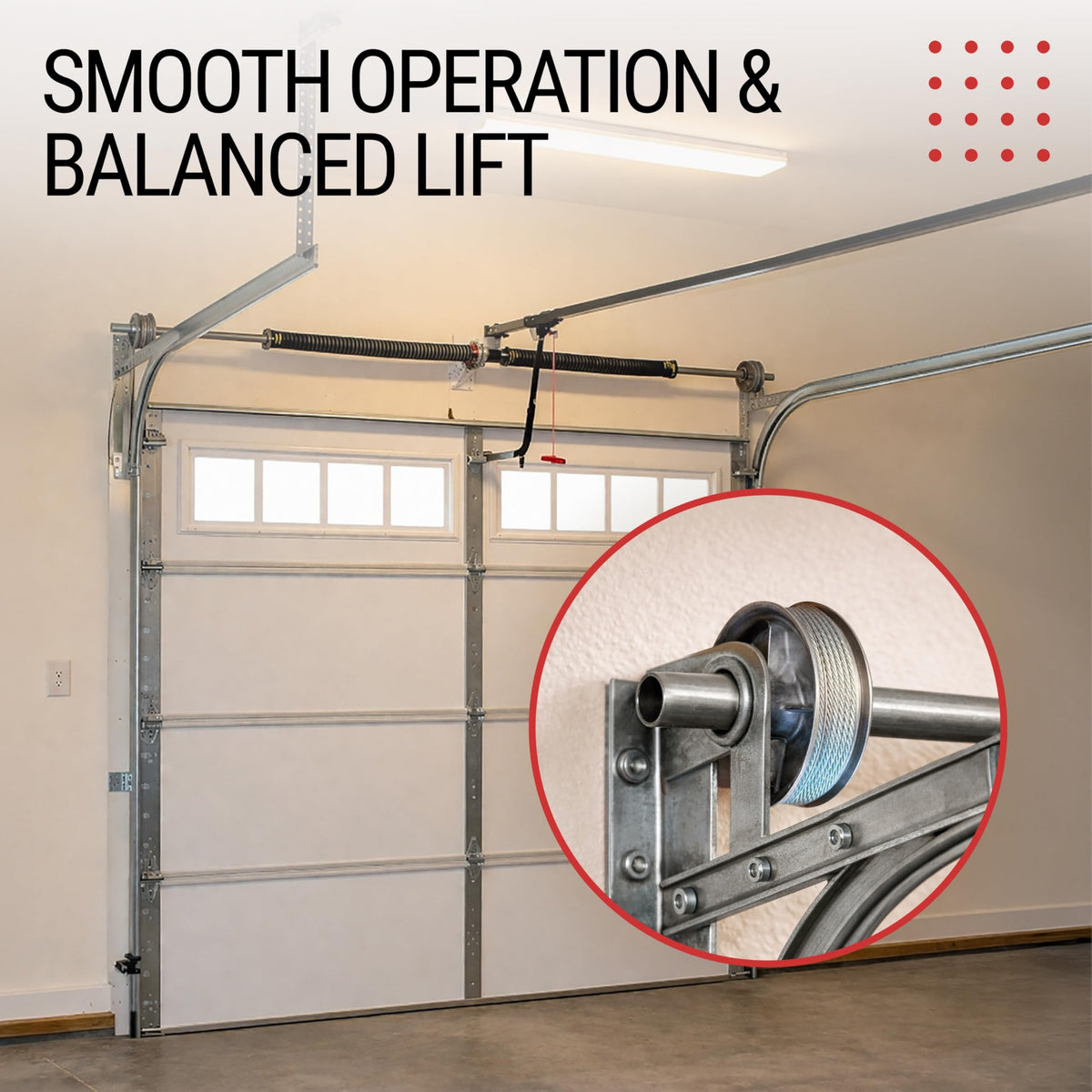 Granatan 530 lb capacity for sturdy residential door operation