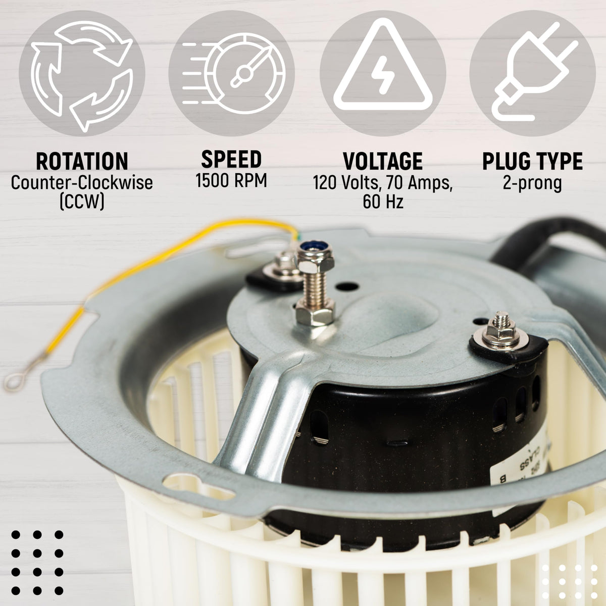 Granatan CCW rotation motor design supports balanced venting