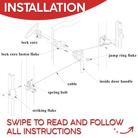 Granatan lock kit includes T-turn lever for smooth operation