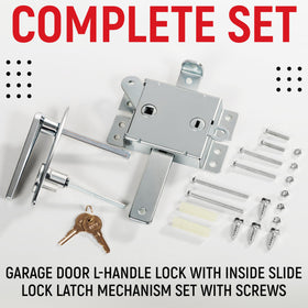 Granatan exterior key lock combined with interior latch for convenience.