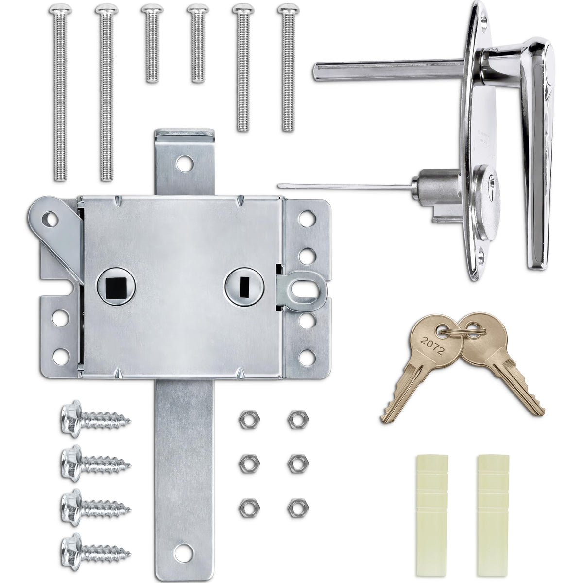 Granatan garage door lock kit with L-handle offers secure access and smooth operation.