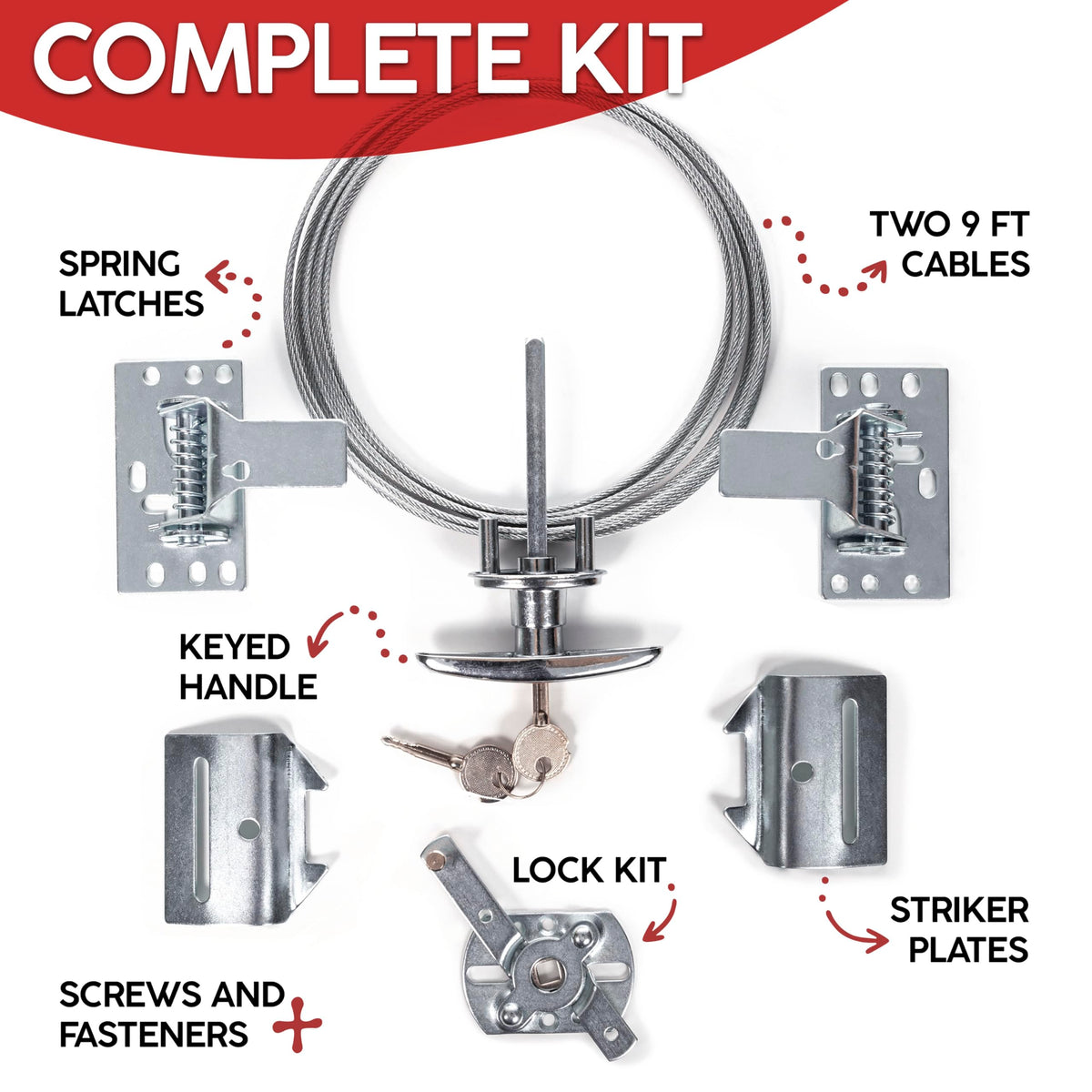 Granatan heavy-duty spring latch ensures durable daily use