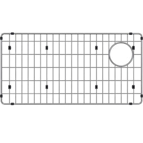 Granatan sink protector grid top view shows sturdy stainless steel construction for support