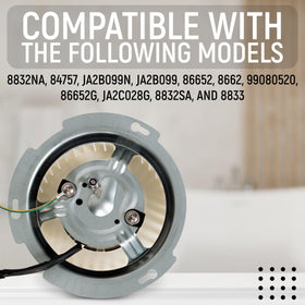 Six-and-a-quarter-inch blower wheel detail for efficient airflow