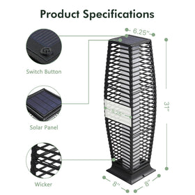 Grand Patio no-wiring-required outdoor lamp lets you place it anywhere you like.