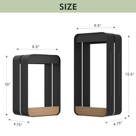 Grand Patio solar-powered charging panel stores energy by day for night illumination