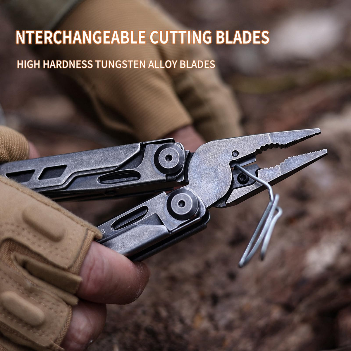 GrandHarvest folding scissors with serrated blades for smooth cutting.
