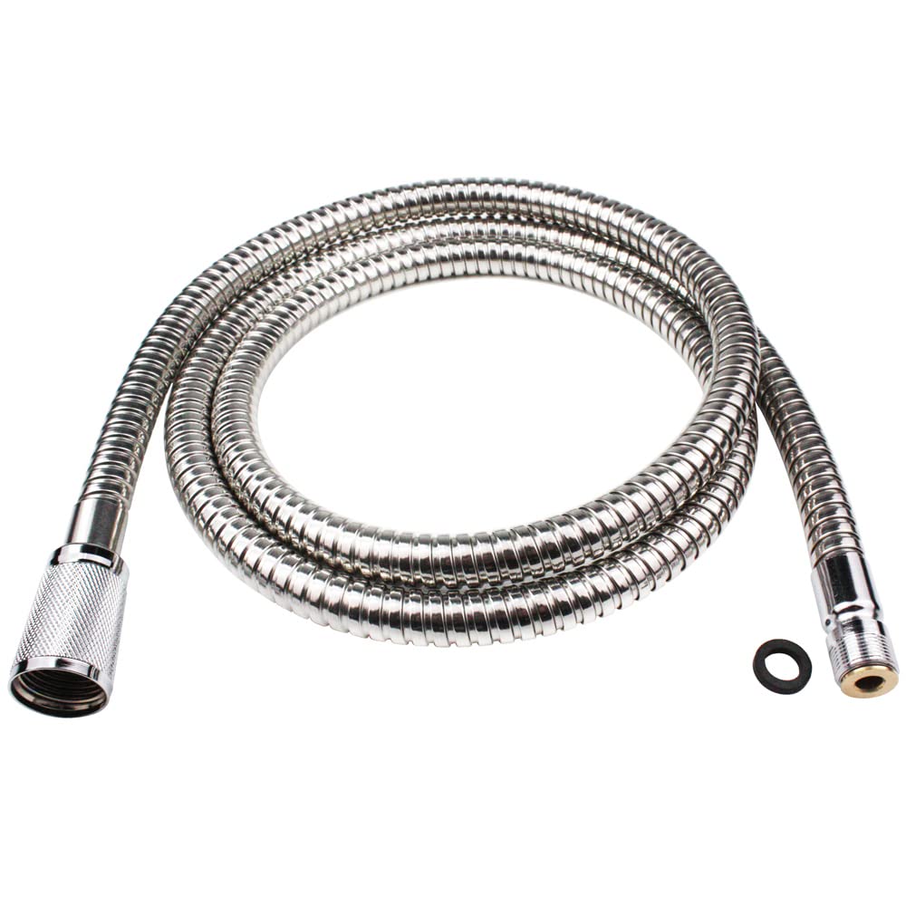 Grandiance 46092000 pull-out spray hose in chrome for Grohe faucets, easy replacement