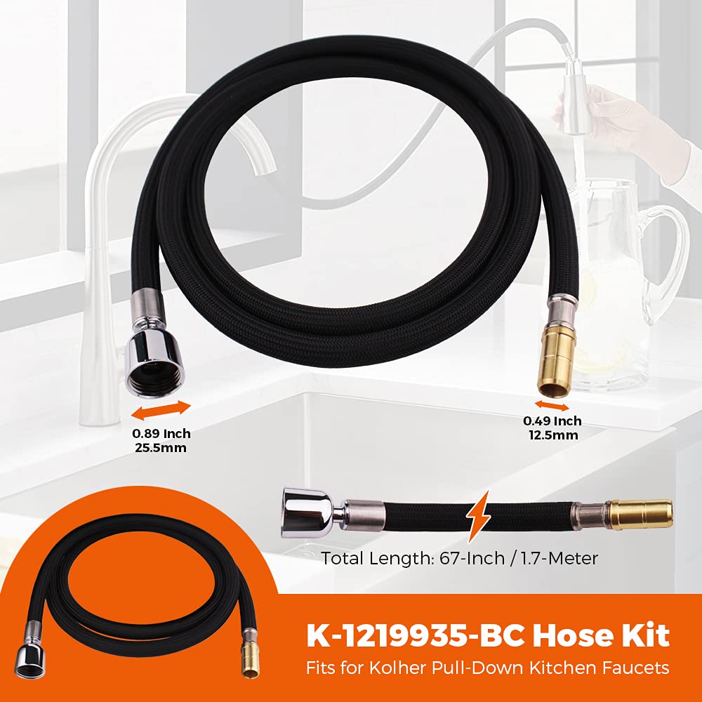 Grandiance hose kit for Kohler pull-out faucet allows quick, DIY installation