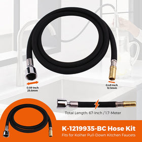 Grandiance hose kit for Kohler pull-out faucet allows quick, DIY installation