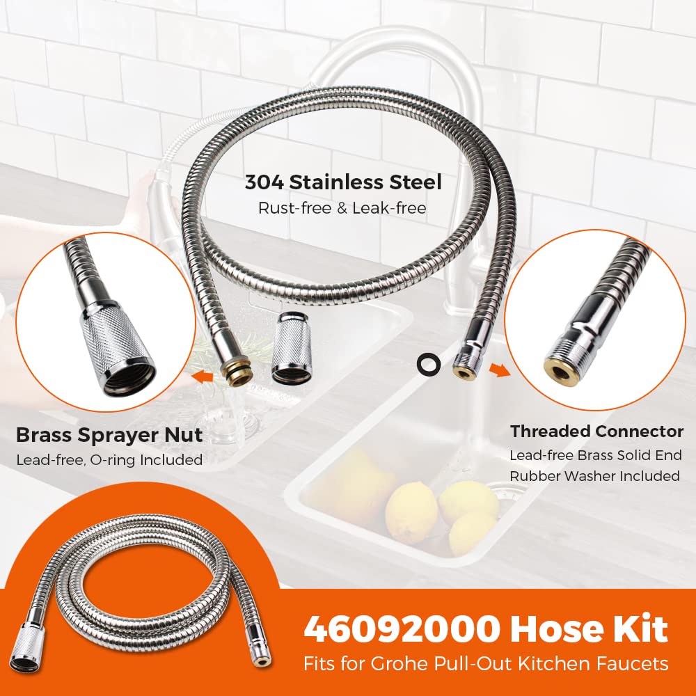PEX inner hose construction designed for drinking water safety in kitchens