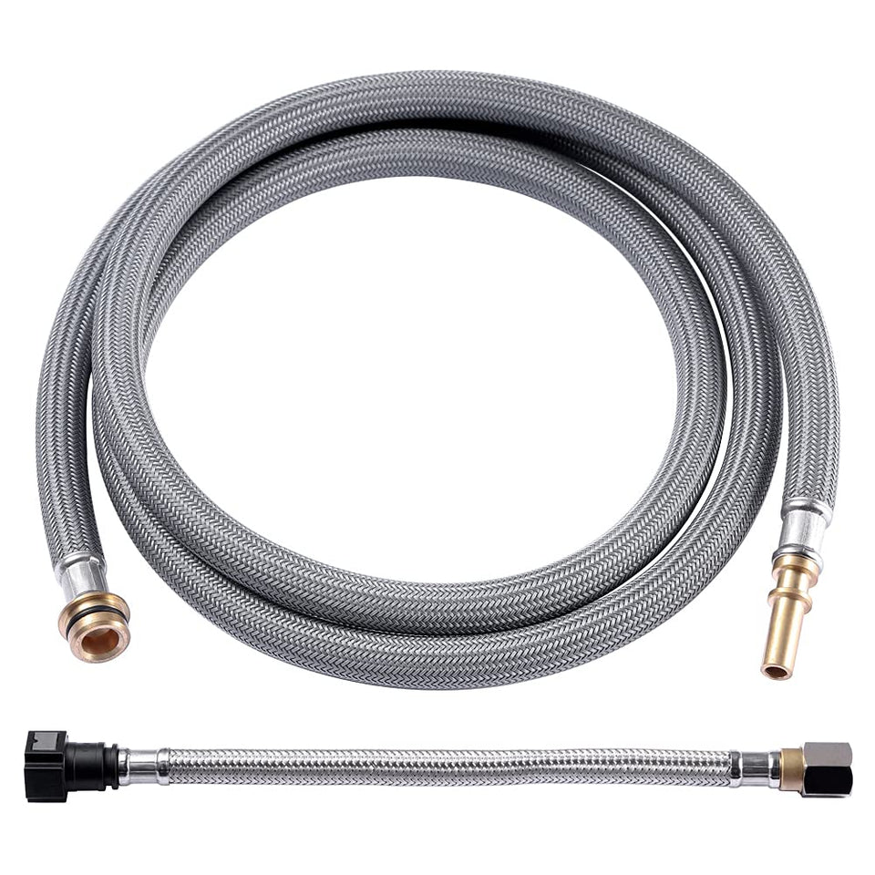 Grandiance pull-out hose 59-inch highlights durable brass connectors for easy installation.