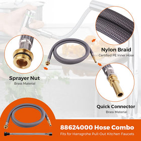 Grandiance quickconnector 10.5-inch end enables fast detach for simple maintenance.