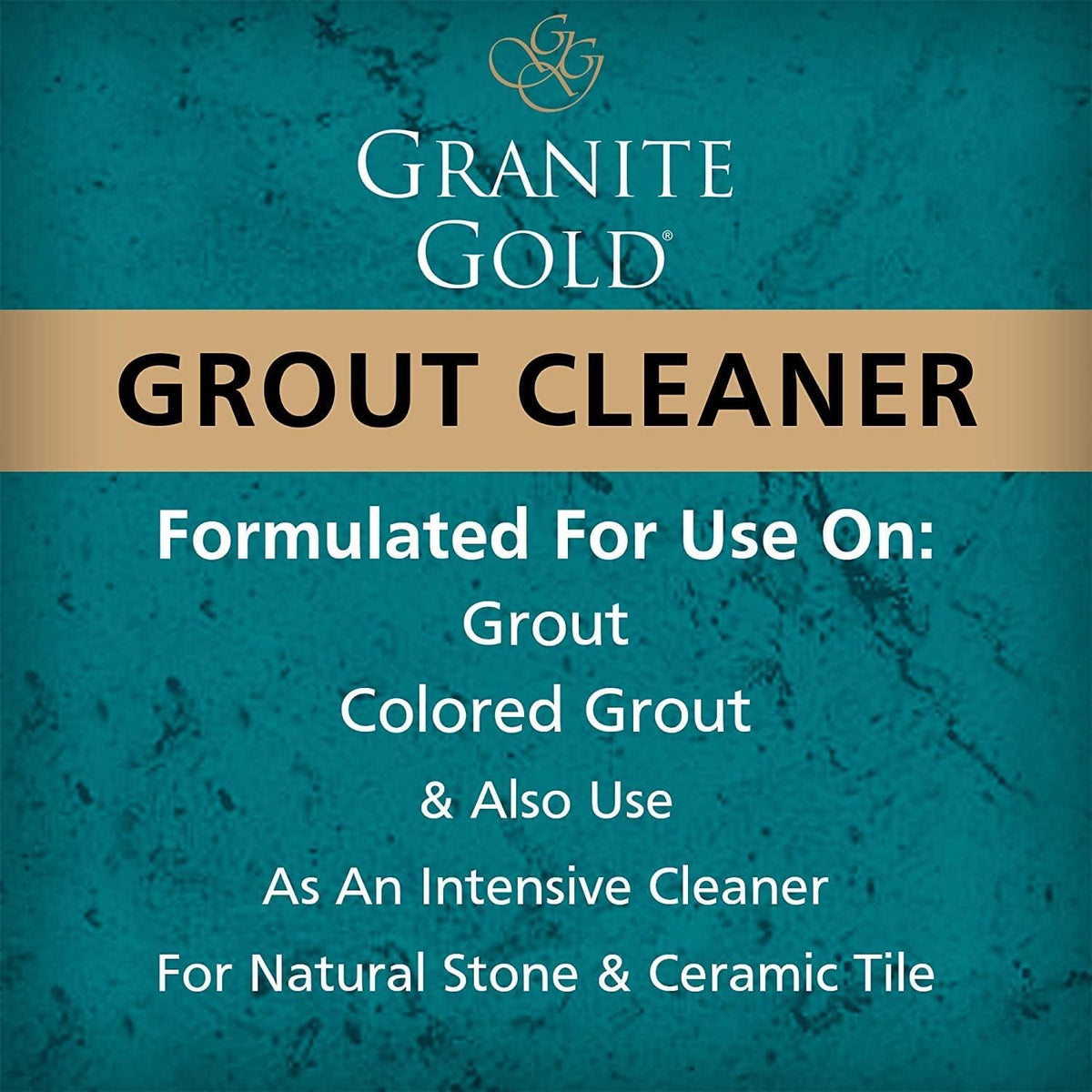 Granite Gold Grout Cleaner packaging with four brushes included
