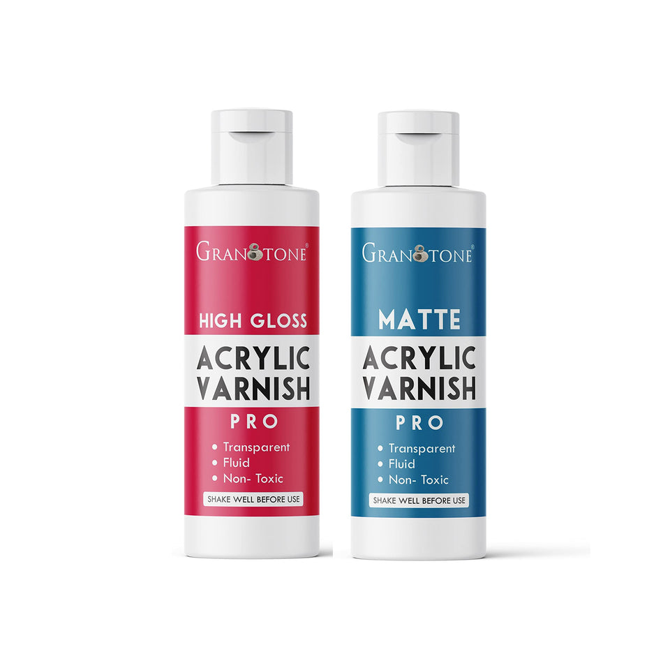 GRANOTONE Clear Coat high gloss bottle pour adds crystal shine and protective seal.