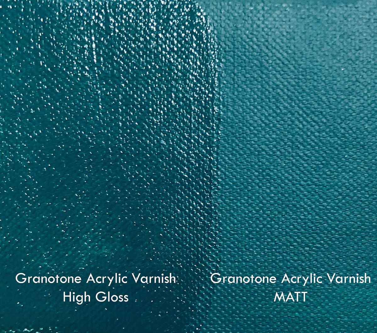 GRANOTONE Clear Coat matte finish panel application creates even, durable protection for artworks.
