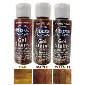 GRAS Art Bundles Americana Gel Stain Oak 2oz bottle enhances grain depth