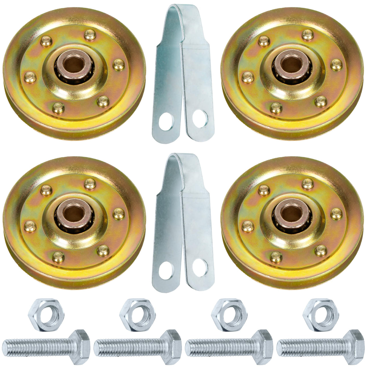 Granatan heavy-duty garage door pulley kit with 3in arbor and 200lb rating.