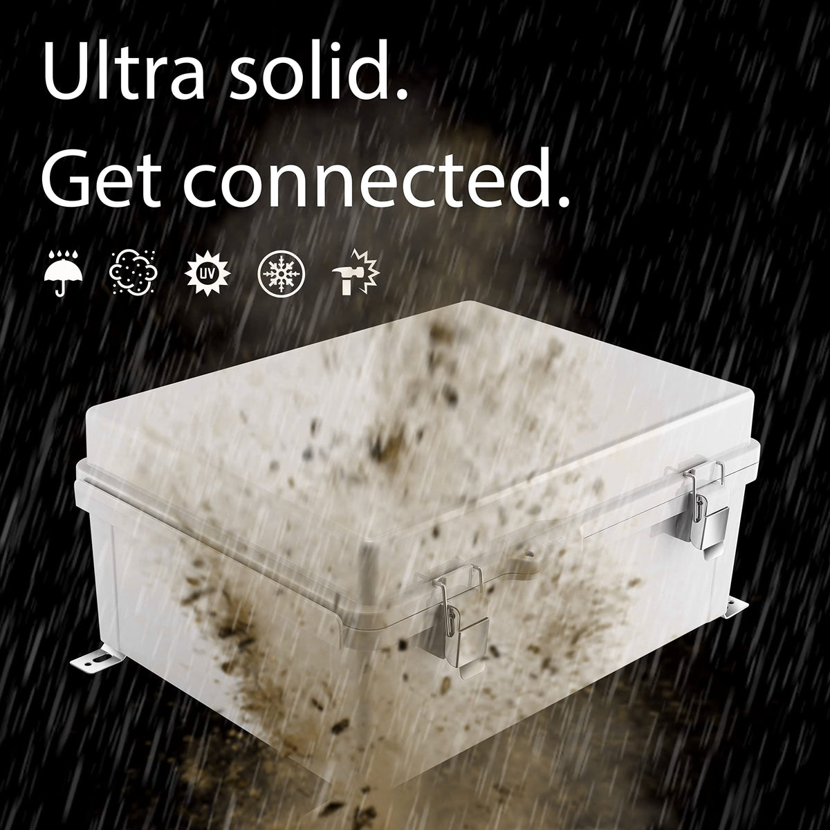Gratury IP67 enclosure showing a secure seal for harsh outdoor conditions