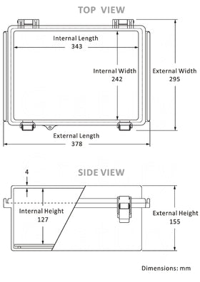 Gratury Junction Box mounting plate enables easy PCB or terminal installation.