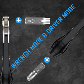 GreaTalent compact low-profile case holds all bits and handle.