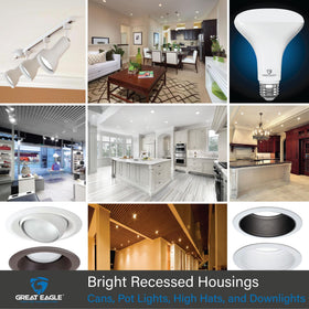 Great Eagle BR30 LED bulb UL listed for safe home use
