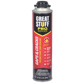 Great Stuff Pro orange fireblock sealant is US-made for reliability.
