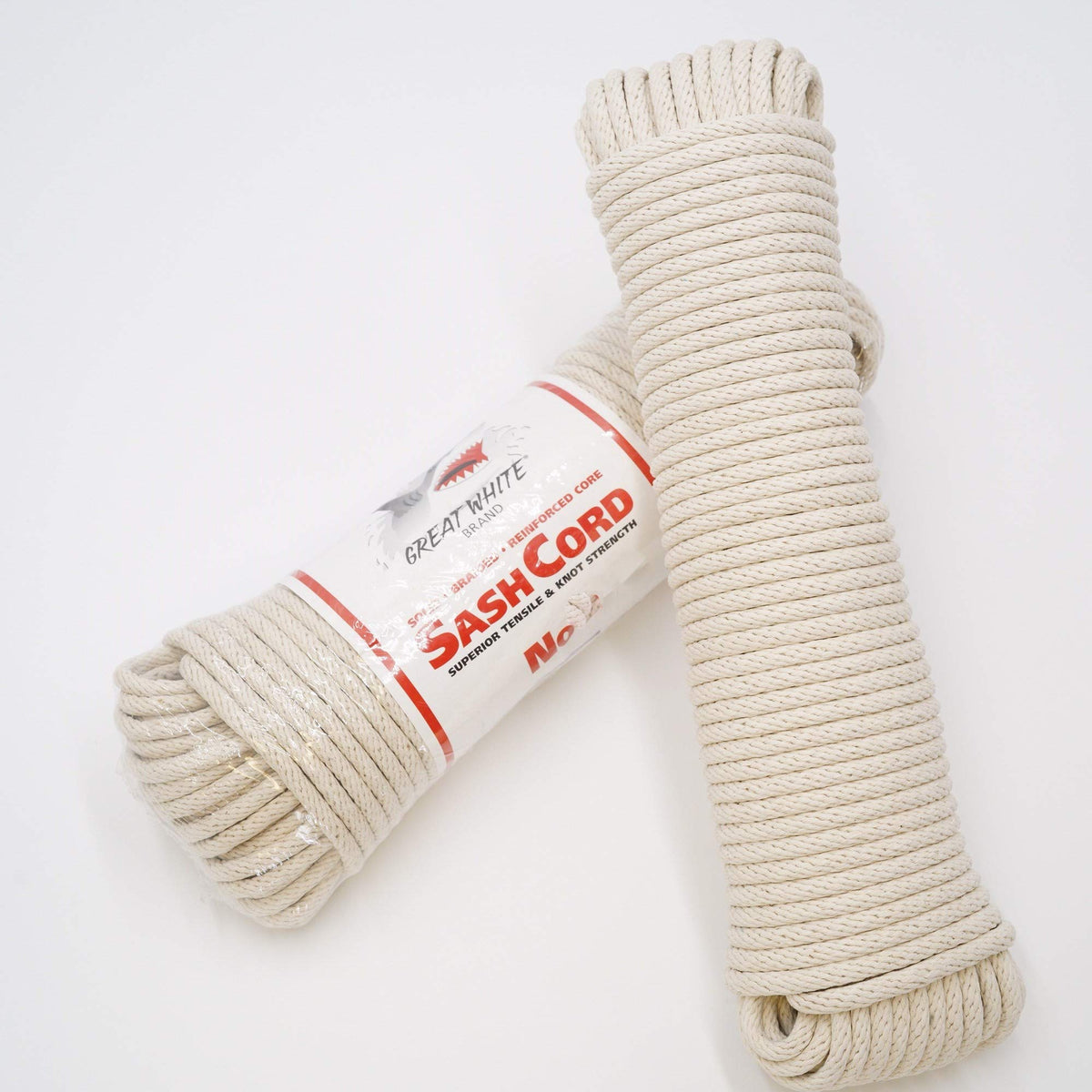 Great White outer cotton sheath for stable, smooth handling.