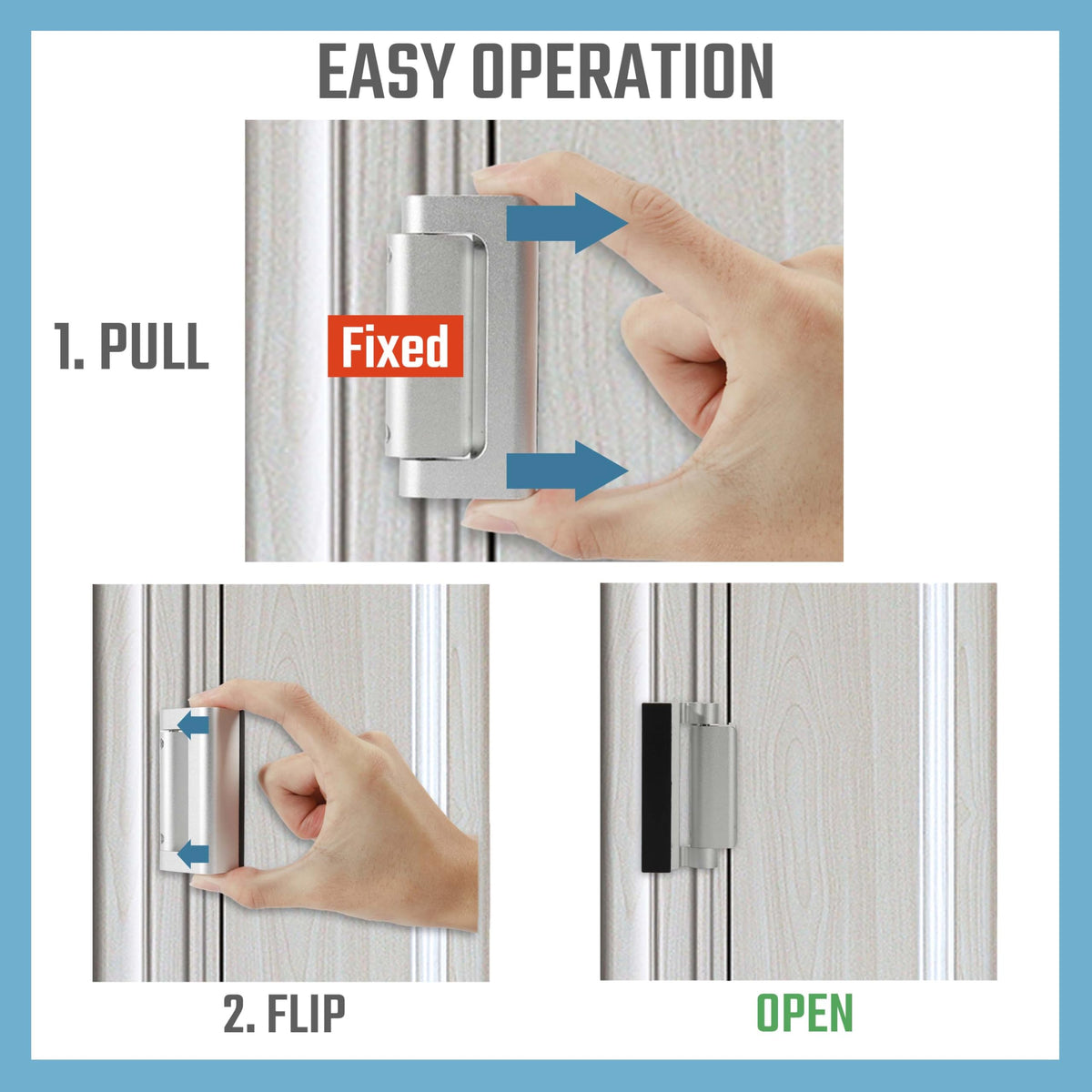 GreaTalent 2PACK durable aluminum construction supports long-lasting home protection.