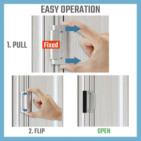 GreaTalent 2PACK durable aluminum construction supports long-lasting home protection.
