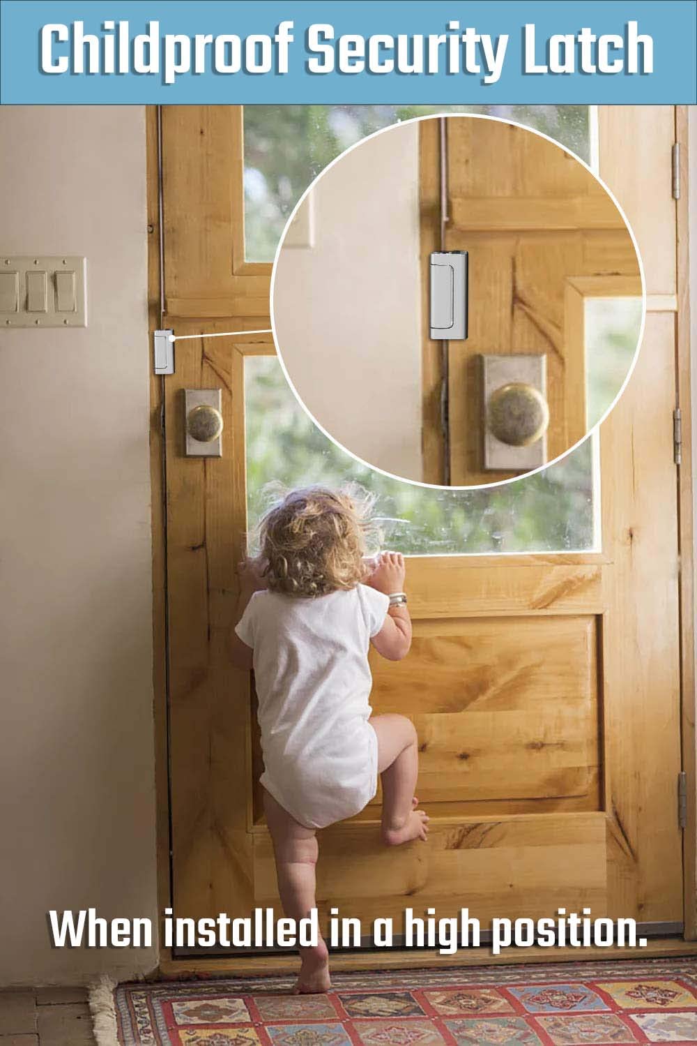 GreaTalent 2PACK frame-lock installed on a door demonstrates secure locking capability.