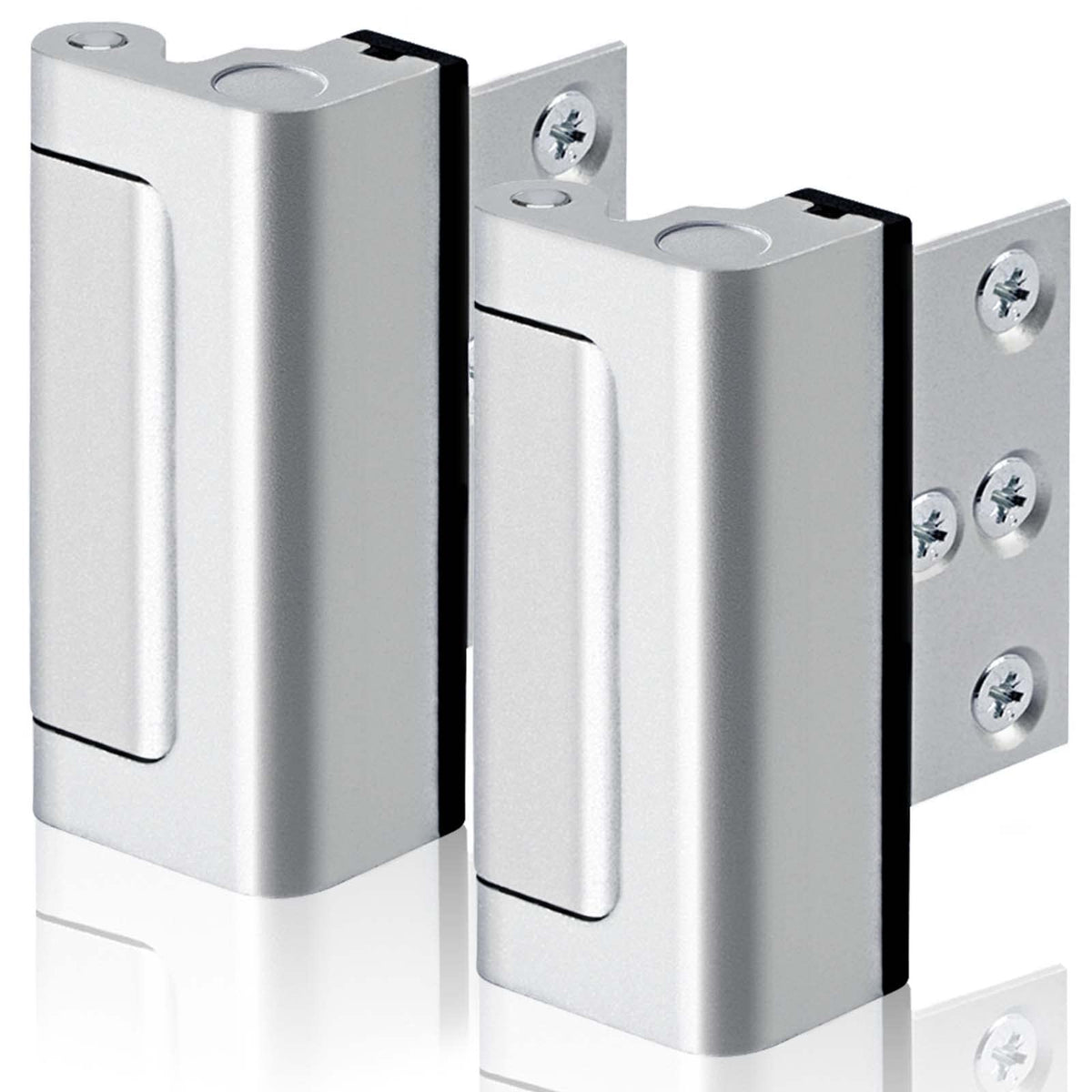 GreaTalent 2PACK front view door reinforcement lock enhances home security with sturdy aluminum build.