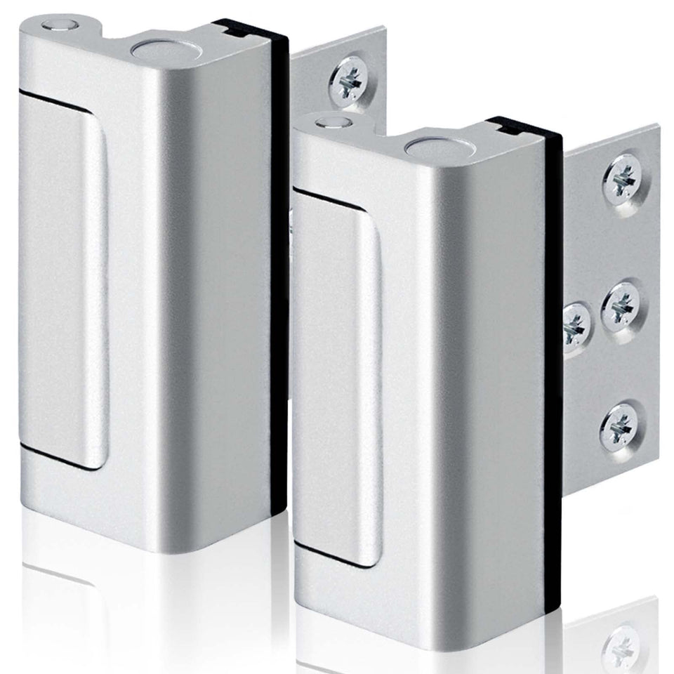 GreaTalent 2PACK front view door reinforcement lock enhances home security with sturdy aluminum build.