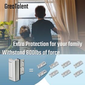 GreaTalent 2PACK installation on door frame demonstrates a quick DIY upgrade for added protection.