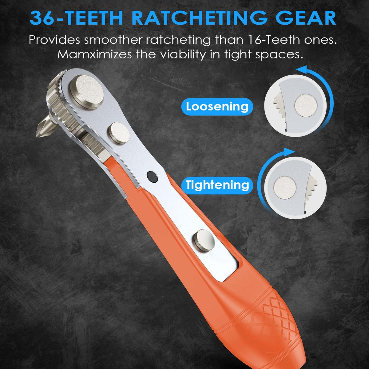 GreaTalent CrV steel bits in durable case for organization