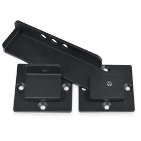 GreaTalent flip gate latch front view shows robust aluminum body for outdoor gates.