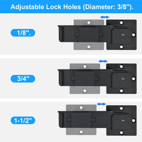 GreaTalent twin plates with eight screws ensure sturdy mounting.
