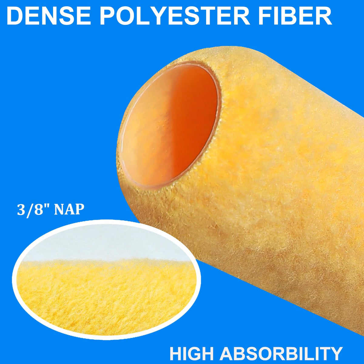 Greatandrew 9-inch roller frames easily accept these covers