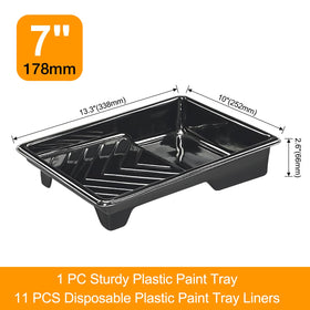 Greatandrew disposable liners illustrate quick cleanup after painting tasks