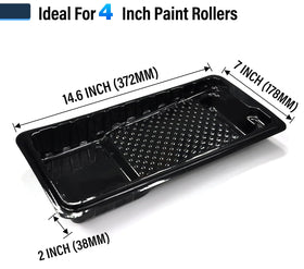 Greatandrew disposable liners for 4-inch trays reduce cleanup time.