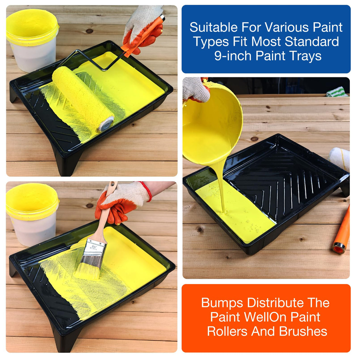 Greatandrew easy-cleanup liners simplify post-project cleanup.