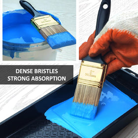 Greatandrew flat brush with sturdy ferrule retaining bristles