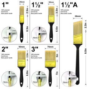 Greatandrew 1-inch flat brush for precise corners