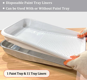 Greatandrew textured liner filters excess paint to minimize drips