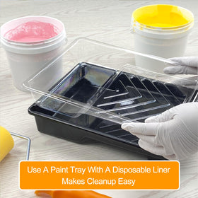 Greatandrew tray with roller setup keeps tools organized during projects