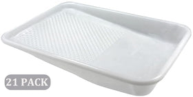 Greatandrew wide 2-inch deep liner holds more paint, reducing refills.